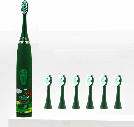 Groothandel β CoolHome Sonic Kikker - Elektrische Tandenborstel Geschikt Voor Peuters En Kinderen - Kindertandenborstel - Groen π 6 Groothandel β CoolHome Sonic Kikker - Elektrische Tandenborstel Geschikt Voor Peuters En Kinderen - Kindertandenborstel - Groen π - Afbeelding 4
