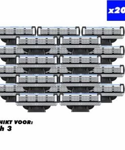 Nieuw 🔥 Merkloos Universele Scheermes - Geschikt Voor Gillette Mach 3 - 3 Blade - 20 Stuks 👏