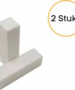 Coupon 🔥 Merkloos 2x Nagelblok, Wit 😍