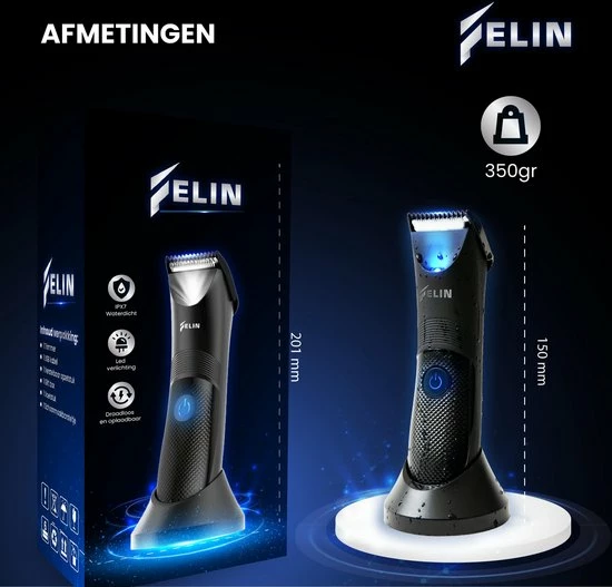 Kopen π Felin Bodygroomer Mannen - Trimmer - Bodytrimmer - Scheerapparaat - Waterdicht - Draadloos & Oplaadbaar - Geschikt Voor Hele Lichaam - Sinterklaas π 10 Kopen π Felin Bodygroomer Mannen - Trimmer - Bodytrimmer - Scheerapparaat - Waterdicht - Draadloos & Oplaadbaar - Geschikt Voor Hele Lichaam - Sinterklaas π - Afbeelding 8