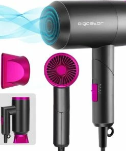Goedkoop ✨ Aigostar Diane 32QYD - Föhn - Inklapbaar Reishaardroger - Reisföhn - Grijs 😍