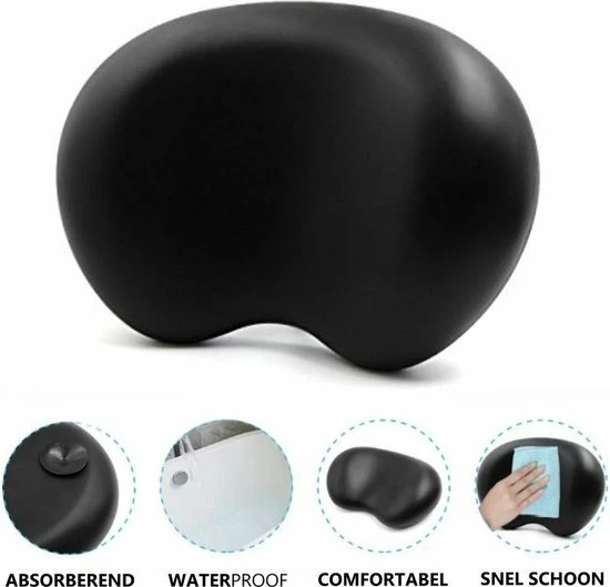 Beste deal 👍 Merkloos Ergonomisch Badkussen Met Zuignappen | Nekkussen Bad | Bad Kussen | Badkussens Voor In Bad | Hoofdsteun Bad | Zwart 🧨 5 Beste deal 👍 Merkloos Ergonomisch Badkussen Met Zuignappen | Nekkussen Bad | Bad Kussen | Badkussens Voor In Bad | Hoofdsteun Bad | Zwart 🧨 - Afbeelding 3