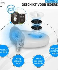 Coupon 🎁 Pure Luxure Teeth Whitening Kit - Zonder Peroxide - Met Handleiding En Ebook - Tandenbleekset - LED Tanden Bleken - Inclusief Whitening Strips - 100% Natuurlijk & Peroxidevrij - Black Friday 2022 💯 -L'Oréal Shop 550x533 3