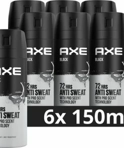 Kopen 🔔 Axe Black Anti-transpirant Spray - 6 X 150 Ml - Voordeelverpakking ✨