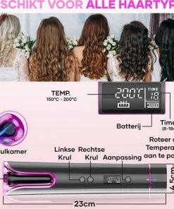 Nieuw 😀 MoreWomen® Automatische Krultang - Draadloze Krultang - 150°C-200°C - Oplaadbaar & Met Opzetstukken 👍 -L'Oréal Shop 550x536 13