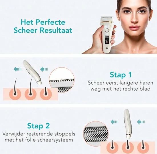 Beste Pirce π€© LifeGoods Ladyshave - Voor Vrouwen - Oplaadbaar - Wit π 6 Beste Pirce π€© LifeGoods Ladyshave - Voor Vrouwen - Oplaadbaar - Wit π - Afbeelding 4