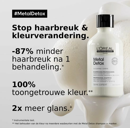 Aanbiedingen π₯ L’Oréal Professionnel Metal Detox Shampoo - Vermindert Haarbreuk Met 87%* – Serie Expert – 300ml π 6 Aanbiedingen π₯ L’Oréal Professionnel Metal Detox Shampoo - Vermindert Haarbreuk Met 87%* – Serie Expert – 300ml π - Afbeelding 4
