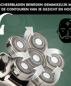 Flash-uitverkoop 🔔 Sansbeauté 6-in-1 Scheerapparaat Mannen – Trimmer - Nat & Droog - Face Head & Hair Shaver – Hoofd Kaal Scheren - Opzetstukken - Draadloos - Skull Edition - Gratis E-Book ⭐ -L'Oréal Shop 550x540 5