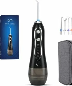 Top 10 😉 Bluemay Waterflosser - Monddouche - Waterflosser Elektrisch - Waterflosser Draadloos - Tandsteen Verwijderaar - Tandplak Verwijderaar - Zwart 🛒