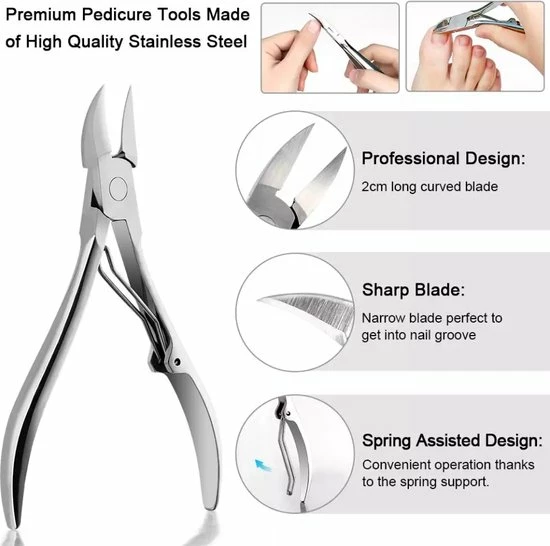 Gloednieuw 🤩 LOUZIR 7-Delige Pedicure Set - Nagelverzorging - Nagelset - Ingegroeide Teennagel - Nagelknipper - Nail Clippers - Ingrown Toenail 💯 5 Gloednieuw 🤩 LOUZIR 7-Delige Pedicure Set - Nagelverzorging - Nagelset - Ingegroeide Teennagel - Nagelknipper - Nail Clippers - Ingrown Toenail 💯 - Afbeelding 3