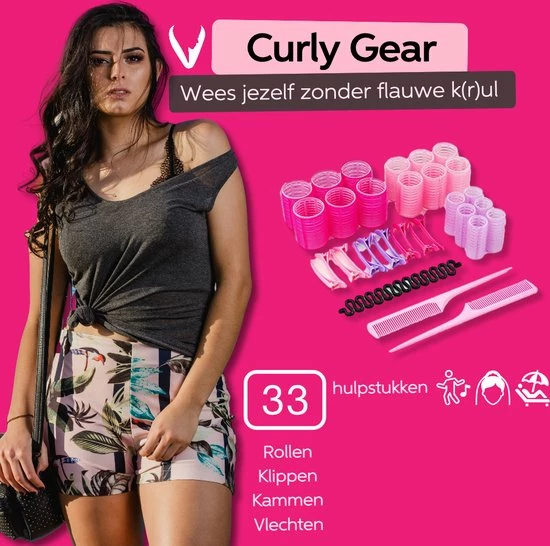 Korting ❤️ Vivefly Healthcare Curly Gear -Haarkrulset 32-delig - Haarrollers - Kleefrollers - Haarclip - Heatless Curls - Sinterklaas Cadeautjes - Kerstcadeau - Black Friday 👏 3 Korting ❤️ Vivefly Healthcare Curly Gear -Haarkrulset 32-delig - Haarrollers - Kleefrollers - Haarclip - Heatless Curls - Sinterklaas Cadeautjes - Kerstcadeau - Black Friday 👏