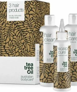 Goedkoop 👏 Australian Bodycare Australian Hoofdhuidverzorging Serie Van 3 Producten | Tea Tree Olie Scalp Hoofdhuidbehandeling Van Droge, Jeukende En Schilferige Hoofdhuid & Haar, Roos En Vlekken | Bevat: Hoofdhuidserum 150ml + Shampoo 250ml + Conditioner 250ml 🌟