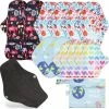Nieuw 🌟 Merkloos 12-pack - Wasbaar - Herbruikbaar Maandverband - Inlegkruisjes - Zachte Bamboe Stof - Ecologisch - Duurzaam - 1 Pakket: 4 Maten - Super Absorberend - Dun - Comfortabel - AANBIEDING 🎁 -L'Oréal Shop 550x547 17
