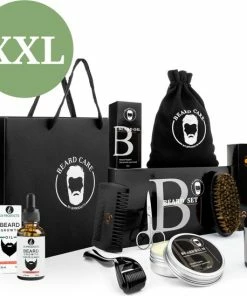 Groothandel 🌟 LB Products XXL Baardverzorging Set - Baardgroei Kit - Giftset - Baardolie 60ML Baardbalsem 50 GR - Baardgroei Kit - Baardset - 8 Delig ✔️
