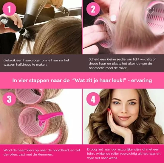 Korting ❤️ Vivefly Healthcare Curly Gear -Haarkrulset 32-delig - Haarrollers - Kleefrollers - Haarclip - Heatless Curls - Sinterklaas Cadeautjes - Kerstcadeau - Black Friday 👏 6 Korting ❤️ Vivefly Healthcare Curly Gear -Haarkrulset 32-delig - Haarrollers - Kleefrollers - Haarclip - Heatless Curls - Sinterklaas Cadeautjes - Kerstcadeau - Black Friday 👏 - Afbeelding 4