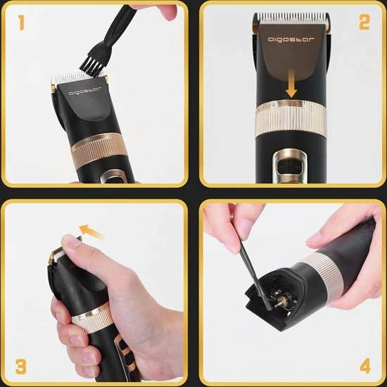 Coupon 💯 Aigostar Sharper 32ICC - Tondeuse Mannen - Draadloze Haartrimmer - Trimmer - Zwart 🧨 8 Coupon 💯 Aigostar Sharper 32ICC - Tondeuse Mannen - Draadloze Haartrimmer - Trimmer - Zwart 🧨 - Afbeelding 6