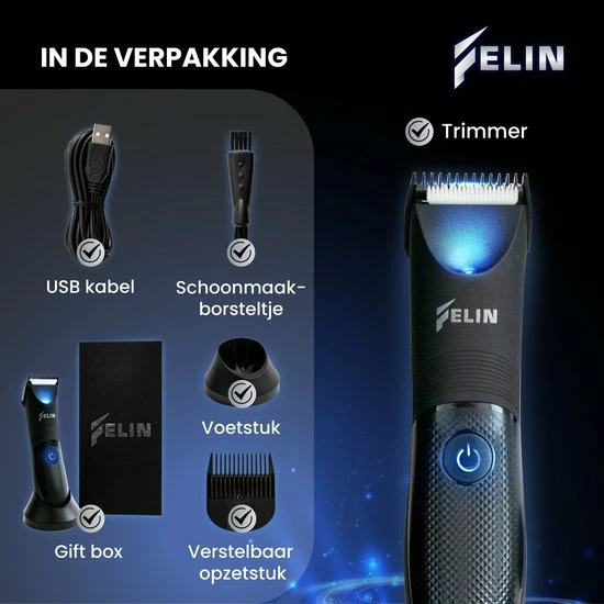 Kopen π Felin Bodygroomer Mannen - Trimmer - Bodytrimmer - Scheerapparaat - Waterdicht - Draadloos & Oplaadbaar - Geschikt Voor Hele Lichaam - Sinterklaas π 11 Kopen π Felin Bodygroomer Mannen - Trimmer - Bodytrimmer - Scheerapparaat - Waterdicht - Draadloos & Oplaadbaar - Geschikt Voor Hele Lichaam - Sinterklaas π - Afbeelding 9