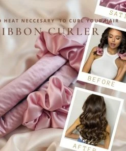 Beste Pirce 🛒 NOIRIEUX® Heatless Curls - Heatless Haarkruller - Zijde Haarkruller - Heatless Curling Ribbon Silk – Roze ⭐