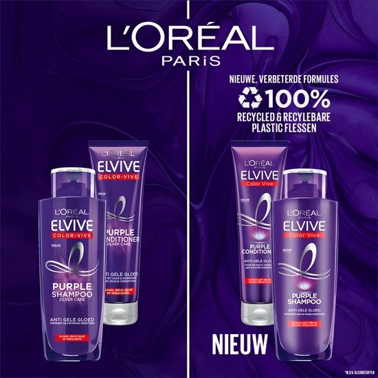 Goedkoop ❤️ L’Oréal Paris L'Oréal Paris Elvive Color Vive Purple Zilver Shampoo - 6 X 200 Ml - Voordeelverpakking 😍 14 Goedkoop ❤️ L’Oréal Paris L'Oréal Paris Elvive Color Vive Purple Zilver Shampoo - 6 X 200 Ml - Voordeelverpakking 😍 - Afbeelding 12