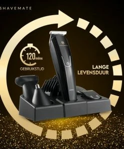Aanbiedingen 😉 ShaveMate 5-in-1 Baard Trimmer - Tondeuse Voor Mannen - Hair Clipper Set - Draadloos - Waterproof 😍 -L'Oréal Shop 550x550 1169