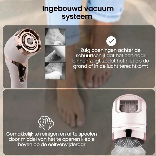 Beste deal ๐ Beeperfect® Elektrische Eeltverwijderaar Met Stofzuigsysteem - Voetvijl - Eeltvijl - IPX7 Waterdicht - Gratis Pedicure Set - ๐ 6 Beste deal ๐ Beeperfect® Elektrische Eeltverwijderaar Met Stofzuigsysteem - Voetvijl - Eeltvijl - IPX7 Waterdicht - Gratis Pedicure Set - ๐ - Afbeelding 4
