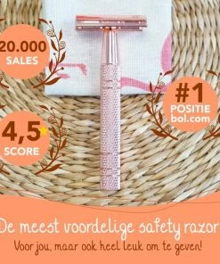 Top 10 💯 Bamboozy Safety Razor Starterkit Aluminium Voor Vrouw Rose Gold Goud - 20 Mesjes - Scheerkwast - Scheerzeep - Scheren Starterset ❤️ -L'Oréal Shop 550x550 1231