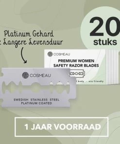 Top 10 💯 Bamboozy Safety Razor Starterkit Aluminium Voor Vrouw Rose Gold Goud - 20 Mesjes - Scheerkwast - Scheerzeep - Scheren Starterset ❤️ -L'Oréal Shop 550x550 1238