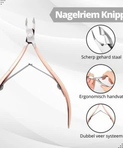 Goedkoop 🔥 AdroitGoods 3 Delige Nagelriem Knipper Set - Rose Gold - Cuticle Pusher Duwer Verwijderaar Trimmer Mesje - Bokkenpootje Nagels ✔️ -L'Oréal Shop 550x550 129