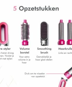Uitgang 🥰 Dryze Airwrap Grey/pink Edition - Inclusief Leren Opbergdoos - Krultang - Föhn - Föhnborstel En Stijltang In 1 🤩 15 Uitgang 🥰 Dryze Airwrap Grey/pink Edition - Inclusief Leren Opbergdoos - Krultang - Föhn - Föhnborstel En Stijltang In 1 🤩 -L'Oréal Shop 550x550 1312