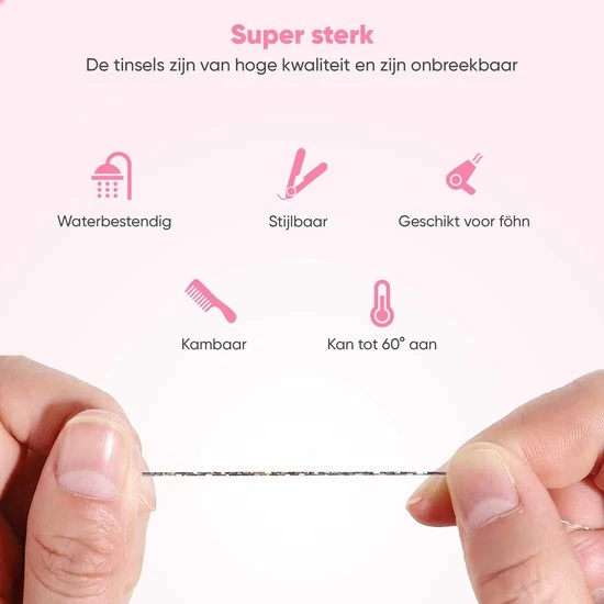 Uitgang β¨ SHOPFINO Glitter Hair Extensions - Hair Tinsel Kit - Haar Extentions - Hittebestendig - TikTok - 12 Verschillende Kleuren - 4800 Hairtinsels - Black Friday - Sinterklaas - Cadeautip π 10 Uitgang β¨ SHOPFINO Glitter Hair Extensions - Hair Tinsel Kit - Haar Extentions - Hittebestendig - TikTok - 12 Verschillende Kleuren - 4800 Hairtinsels - Black Friday - Sinterklaas - Cadeautip π - Afbeelding 8