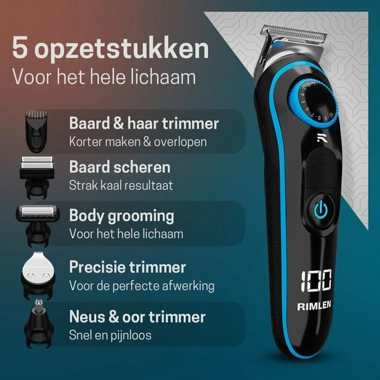 Kopen 🌟 Rimlen® 5 In 1 Baardtrimmer Voor Mannen - Trimmer Voor Baard En Lichaam - Neus En Oor -Bodygroomer - 0.5-10MM 🌟 12 Kopen 🌟 Rimlen® 5 In 1 Baardtrimmer Voor Mannen - Trimmer Voor Baard En Lichaam - Neus En Oor -Bodygroomer - 0.5-10MM 🌟 - Afbeelding 10