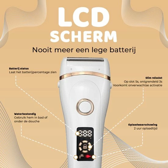 Gloednieuw π WVE Goods WVE Ladyshave Ontharingsapparaat - Ladyshaves Voor Vrouwen - Trimmer & Scheerapparaat Vrouw - Ontharen - Cadeau Voor Haar π€© 6 Gloednieuw π WVE Goods WVE Ladyshave Ontharingsapparaat - Ladyshaves Voor Vrouwen - Trimmer & Scheerapparaat Vrouw - Ontharen - Cadeau Voor Haar π€© - Afbeelding 4
