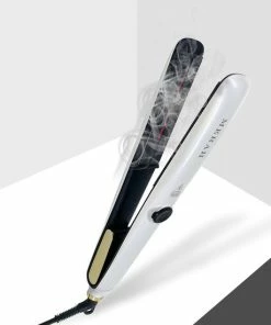 Begroting 🎁 Merah Stijltang Op Basis Van Stoom - Steampod - Infrarood Technologie Stoomstijltang - Wit/goud 🔔