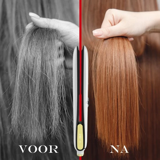 Begroting π Merah Stijltang Op Basis Van Stoom - Steampod - Infrarood Technologie Stoomstijltang - Wit/goud π 13 Begroting π Merah Stijltang Op Basis Van Stoom - Steampod - Infrarood Technologie Stoomstijltang - Wit/goud π - Afbeelding 11