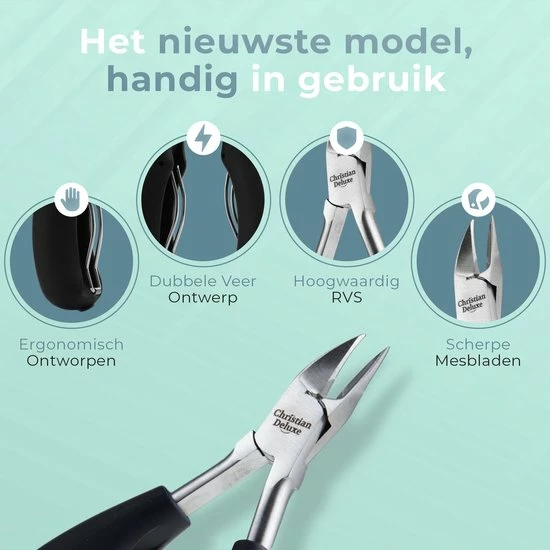 Uitgang 🤩 Christian Deluxe® - Professionele RVS Nageltang - Nageltang Voor Harde Teennagels - Professionele Nagelknipper - Nageltang Voor Ingegroeide Teennagel - Nageltang Kalknagels - Nagelknipper - Roestvrijstaal 🔔 4 Uitgang 🤩 Christian Deluxe® - Professionele RVS Nageltang - Nageltang Voor Harde Teennagels - Professionele Nagelknipper - Nageltang Voor Ingegroeide Teennagel - Nageltang Kalknagels - Nagelknipper - Roestvrijstaal 🔔 - Afbeelding 2
