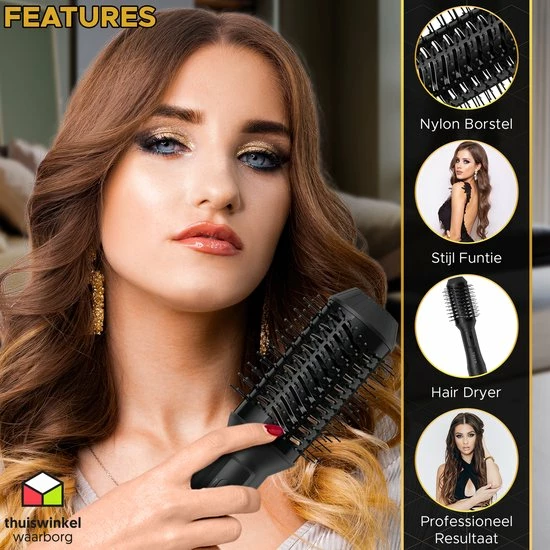 Uitgang π Toivo 3 In 1 Föhnborstel - Extra Lange Snoer 2 Meter - Stijlborstel - Krulborstel - Magic Brush - Ronde Haar Borstel - Multistylers 𧨠7 Uitgang π Toivo 3 In 1 Föhnborstel - Extra Lange Snoer 2 Meter - Stijlborstel - Krulborstel - Magic Brush - Ronde Haar Borstel - Multistylers 𧨠- Afbeelding 5
