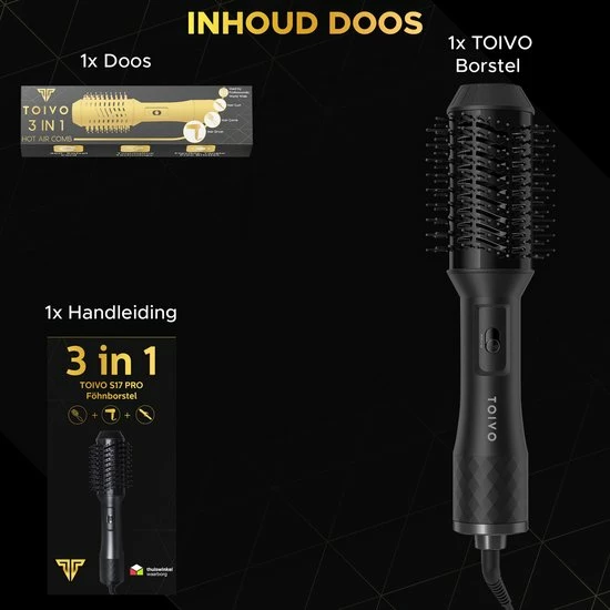 Uitgang π Toivo 3 In 1 Föhnborstel - Extra Lange Snoer 2 Meter - Stijlborstel - Krulborstel - Magic Brush - Ronde Haar Borstel - Multistylers 𧨠10 Uitgang π Toivo 3 In 1 Föhnborstel - Extra Lange Snoer 2 Meter - Stijlborstel - Krulborstel - Magic Brush - Ronde Haar Borstel - Multistylers 𧨠- Afbeelding 8