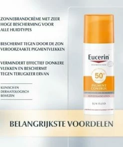 Begroting ❤️ Eucerin Sun Pigment Control Fluid SPF 50+ - Zonnebrand - 50 Ml 😍 -L'Oréal Shop 550x550 1621