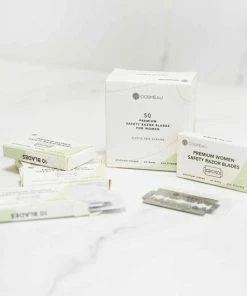 Goedkoopste ⌛ Cosmeau Safety Razor Blades Voor Vrouwen Alle Lichaamsdelen - 50 Stuks Safety Razor Scheermesjes Mesjes Voor Bamboozy Safety Razors - Platinum - Zero Waste ⌛ -L'Oréal Shop 550x550 1645