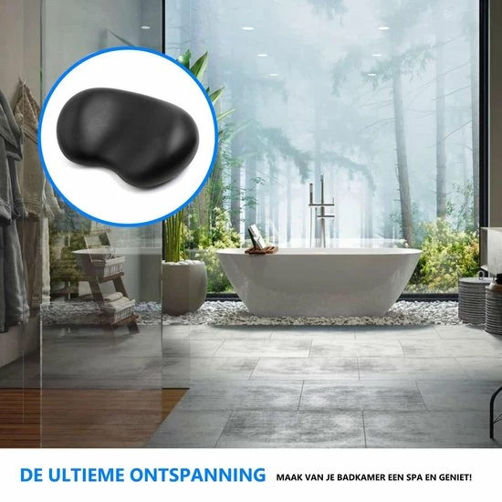 Beste deal 👍 Merkloos Ergonomisch Badkussen Met Zuignappen | Nekkussen Bad | Bad Kussen | Badkussens Voor In Bad | Hoofdsteun Bad | Zwart 🧨 4 Beste deal 👍 Merkloos Ergonomisch Badkussen Met Zuignappen | Nekkussen Bad | Bad Kussen | Badkussens Voor In Bad | Hoofdsteun Bad | Zwart 🧨 - Afbeelding 2