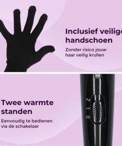 Aanbiedingen 👍 Jocam® 5-in-1 Keramische Krultang Met Opzetstukken – Golvenkrultang – Curling Wand Krultang Zonder Klem – Hair Curler - Zwart 💯 -L'Oréal Shop 550x550 230