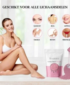 Uitgang 😍 Rostem® Luxe Harskorrels - Hard Wax Beans - Hotwax - Wax Bonen - Pink Rose 1KG - Incl. 10 Spatels 🔥 -L'Oréal Shop 550x550 266