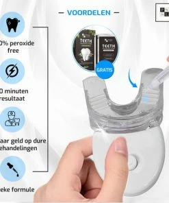 Coupon 🎁 Pure Luxure Teeth Whitening Kit - Zonder Peroxide - Met Handleiding En Ebook - Tandenbleekset - LED Tanden Bleken - Inclusief Whitening Strips - 100% Natuurlijk & Peroxidevrij - Black Friday 2022 💯 -L'Oréal Shop 550x550 270