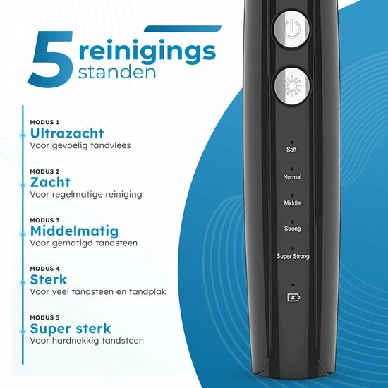 Goedkoopste π₯° V-Goods Premium Sonische Tandsteen Verwijderaar - 5 Standen - Inclusief Tandarts Set - 3 Opzetstukken - Tandplak π 5 Goedkoopste π₯° V-Goods Premium Sonische Tandsteen Verwijderaar - 5 Standen - Inclusief Tandarts Set - 3 Opzetstukken - Tandplak π - Afbeelding 3