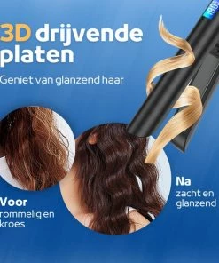 Goedkoop 🥰 Woodoro Draadloze 2-in-1 Stijltang En Krultang – Wave & Golvenkrultang – Keramische Platen - Fer à Lisser - Zwart 😍 -L'Oréal Shop 550x550 346