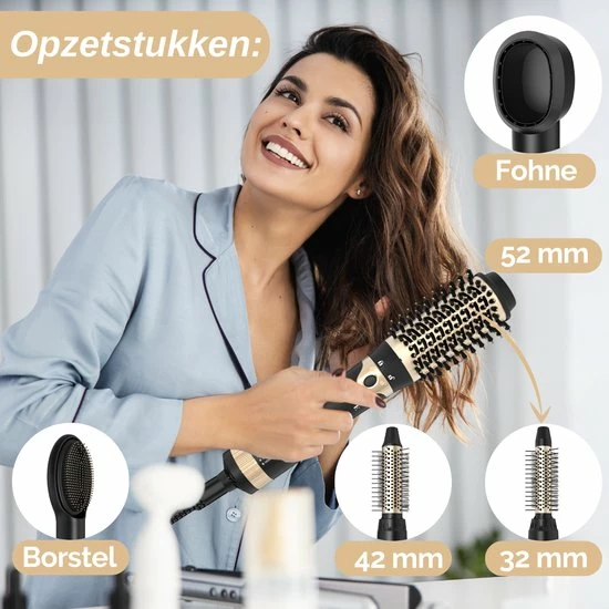 Kopen π VAIVE Fohnborstel Met 5 Opzetstukken - Fohn En Krulborstel - Krulborstel/Fohnborstel - Ronde Borstel - Stijlborstel βοΈ 4 Kopen π VAIVE Fohnborstel Met 5 Opzetstukken - Fohn En Krulborstel - Krulborstel/Fohnborstel - Ronde Borstel - Stijlborstel βοΈ - Afbeelding 2