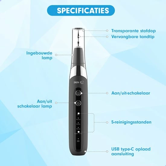 Goedkoop 💯 DEN-T® PRO U500 - Elektrische Sonische Tandsteen Verwijderaar - Zwart 🥰 13 Goedkoop 💯 DEN-T® PRO U500 - Elektrische Sonische Tandsteen Verwijderaar - Zwart 🥰 - Afbeelding 11