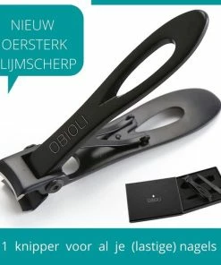 Goedkoop 👏 Obioli ™ Nagelknipper Set - Sinterklaas - Luxe Cadeau Doos Voor Mannen En Vrouwen - Nageltang - Nagelschaar - Kalknagels - Teennagel - Met Nagelvijl - Zwart - Groot - RVS - Feestdagen 🥰