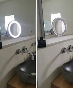 Uitgang ❤️ Sworks Vergroot Make Up En Scheer Spiegel Met LED Verlichting - 10x Vegroting En Natuurlijk Licht Voor Cosmetica/Scheren/Epileren - 360° Graden Verstelbare Zuignap En Wandbevestiging - Badkamer/Douche/Slaapkamer - Rond – Wit 😀 15 Uitgang ❤️ Sworks Vergroot Make Up En Scheer Spiegel Met LED Verlichting - 10x Vegroting En Natuurlijk Licht Voor Cosmetica/Scheren/Epileren - 360° Graden Verstelbare Zuignap En Wandbevestiging - Badkamer/Douche/Slaapkamer - Rond – Wit 😀 -L'Oréal Shop 550x550 539