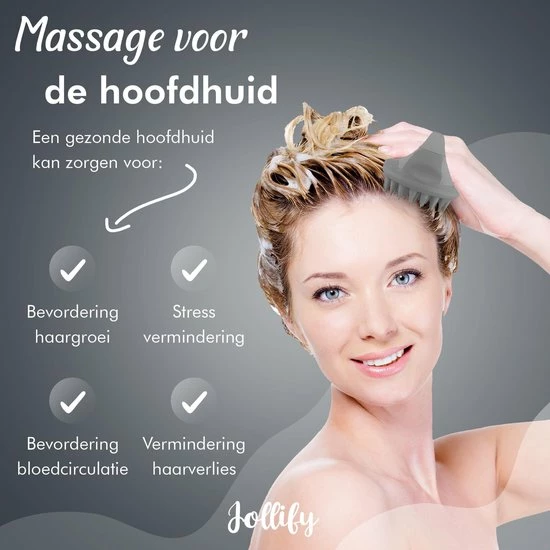 Aanbiedingen 🔔 Jollify® Siliconen Haarborstel & Scalp Massager – Hoofdhuid Massage Borstels – Anti Roos Shampoo Borstel & Hoofdhuid Borstel - Zwart ⭐ 5 Aanbiedingen 🔔 Jollify® Siliconen Haarborstel & Scalp Massager – Hoofdhuid Massage Borstels – Anti Roos Shampoo Borstel & Hoofdhuid Borstel - Zwart ⭐ - Afbeelding 3